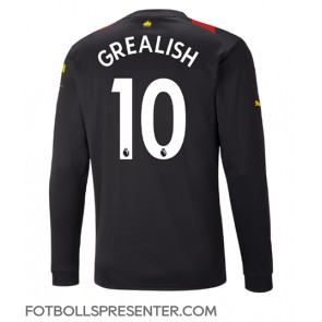Manchester City Jack Grealish #10 Borta Matchtröja 2022-23 Långärmad